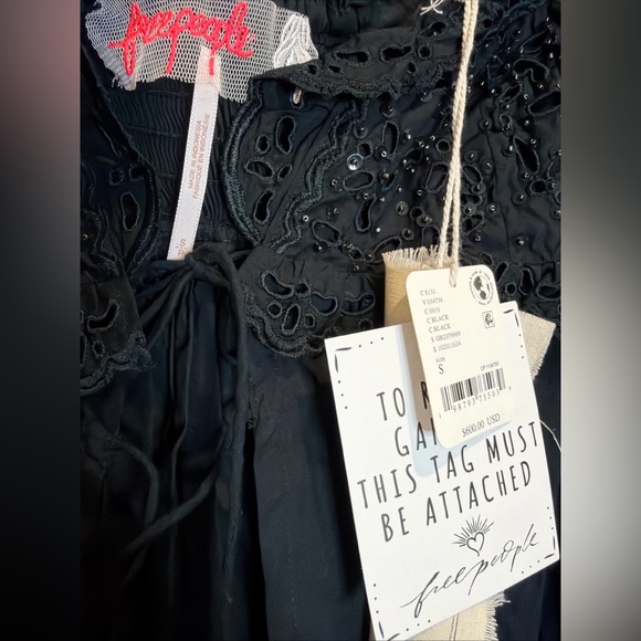 Free People Bali Moonlit Embroidered Beaded Cutwork Skirt & Duster Bride Set S - Picture 10 of 10